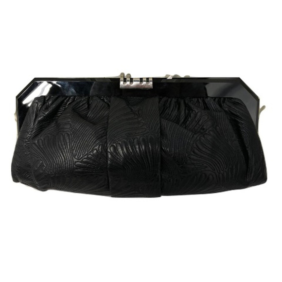 Marni - Black Embossed Leather Clutch - Picture 2 of 3